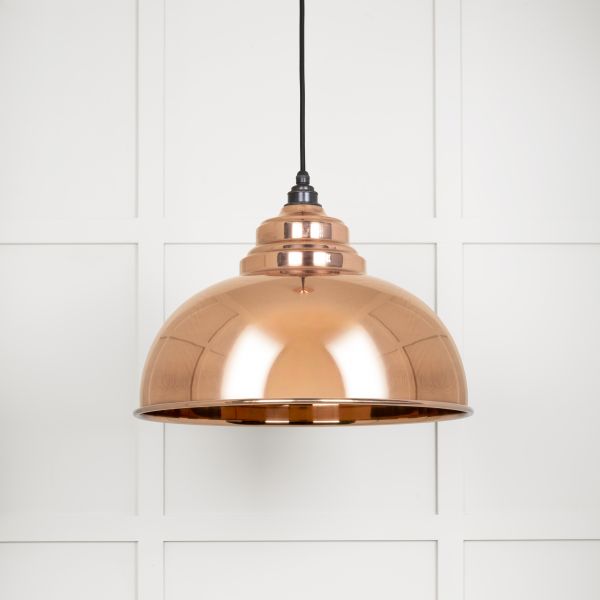 From the Anvil Smooth Copper Harborne Pendant
