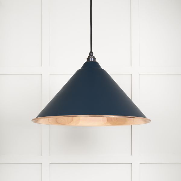 From the Anvil Smooth Copper Hockley Pendant in Dusk