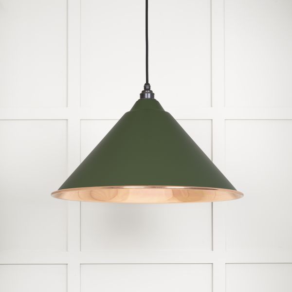 From the Anvil Smooth Copper Hockley Pendant in Heath