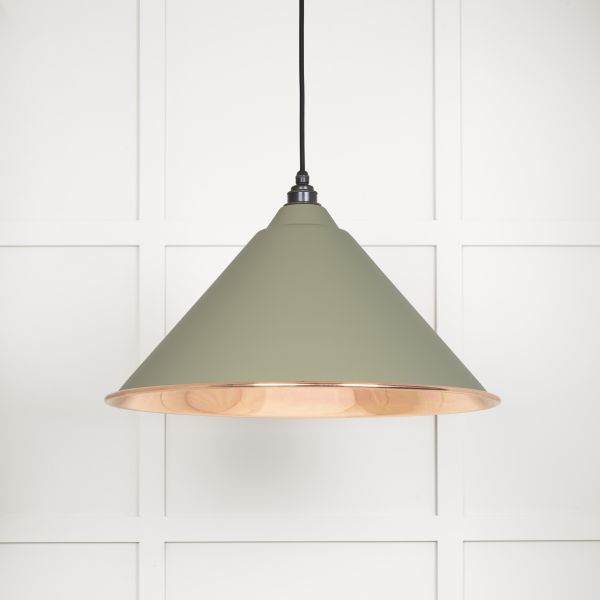 From the Anvil Smooth Copper Hockley Pendant in Tump