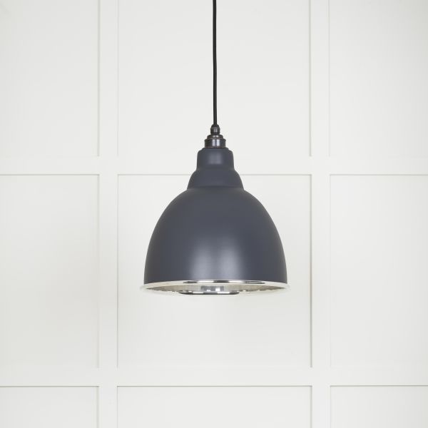 From the Anvil Smooth Nickel Brindley Pendant in Slate