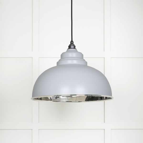 From the Anvil Smooth Nickel Harborne Pendant in Birch
