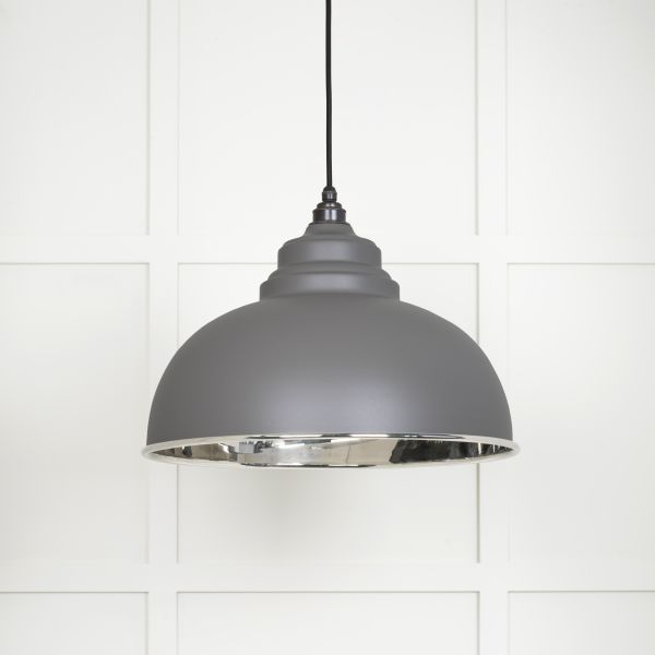 From the Anvil Smooth Nickel Harborne Pendant in Bluff