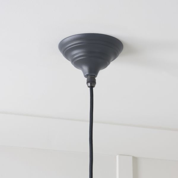 From the Anvil Smooth Nickel Harborne Pendant in Slate