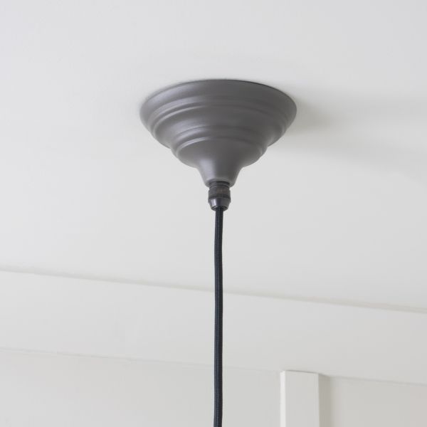 From the Anvil Smooth Nickel Hockley Pendant in Bluff