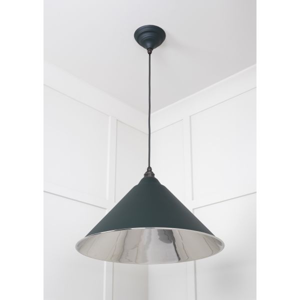 From the Anvil Smooth Nickel Hockley Pendant in Dingle