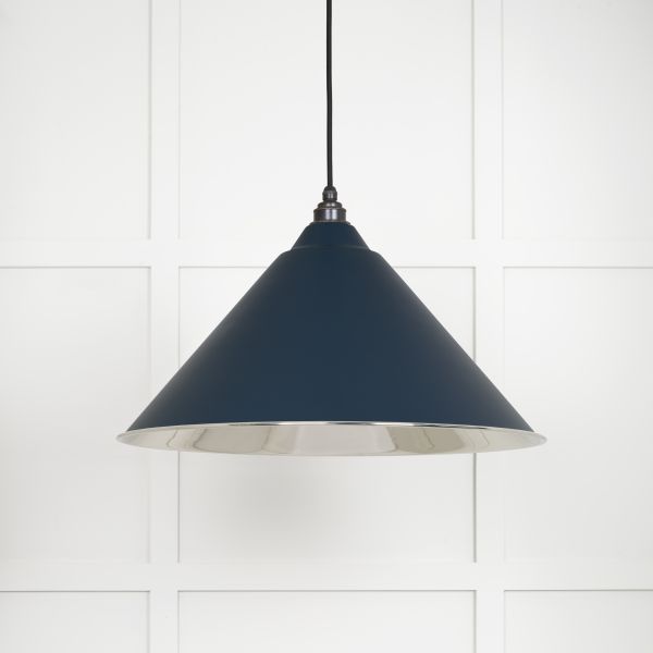 From the Anvil Smooth Nickel Hockley Pendant in Dusk