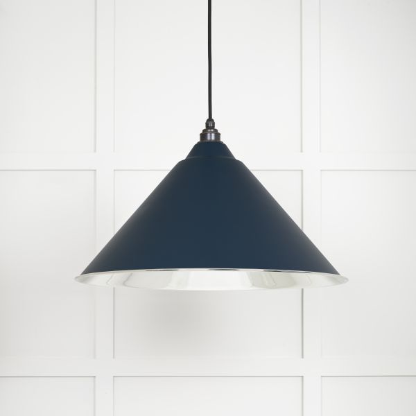 From the Anvil Smooth Nickel Hockley Pendant in Dusk