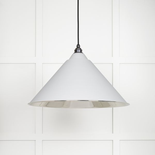 From the Anvil Smooth Nickel Hockley Pendant in Flock