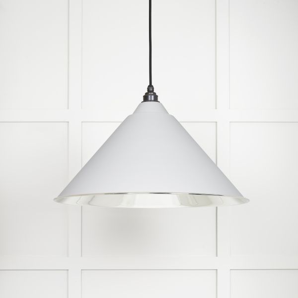 From the Anvil Smooth Nickel Hockley Pendant in Flock
