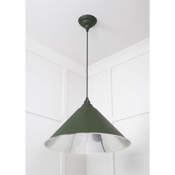 From the Anvil Smooth Nickel Hockley Pendant in Heath