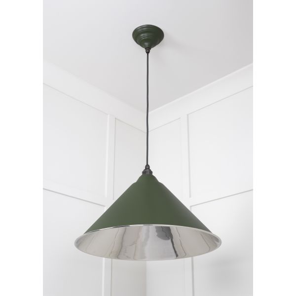 From the Anvil Smooth Nickel Hockley Pendant in Heath