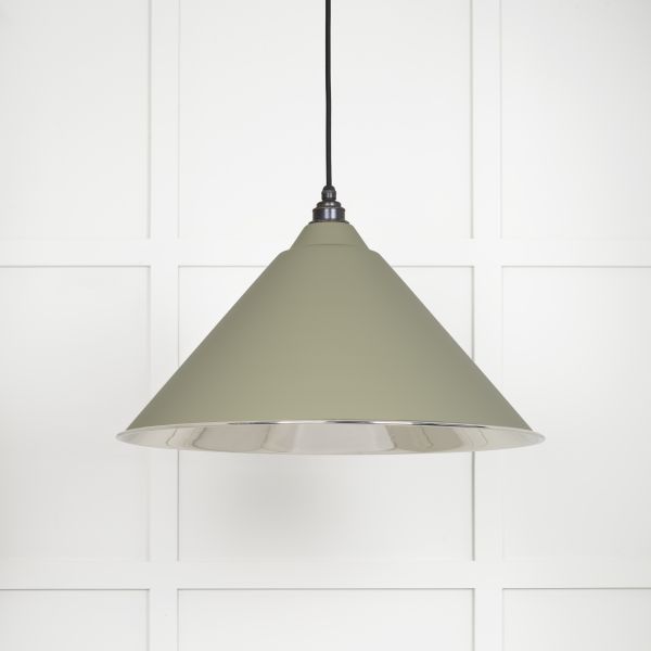 From the Anvil Smooth Nickel Hockley Pendant in Tump