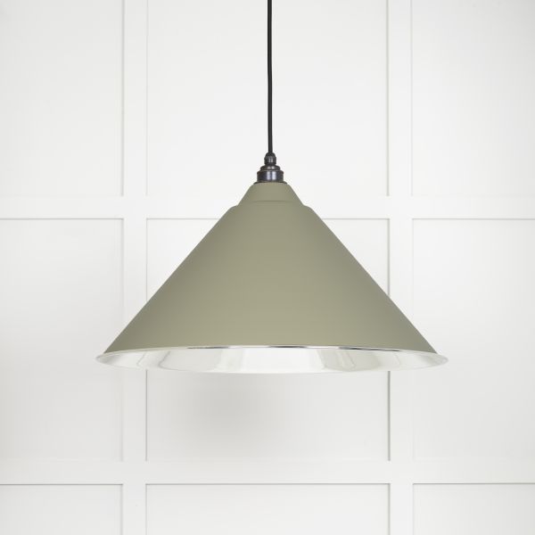 From the Anvil Smooth Nickel Hockley Pendant in Tump