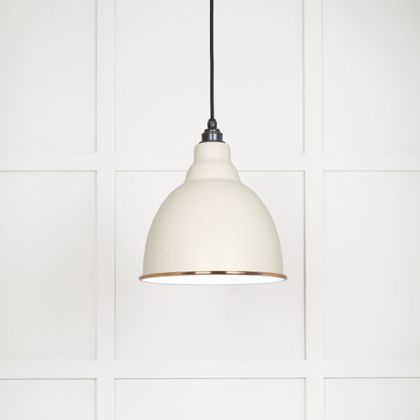 From the Anvil White Gloss Brindley Pendant in Teasel