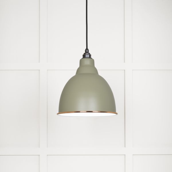 From the Anvil White Gloss Brindley Pendant in Tump