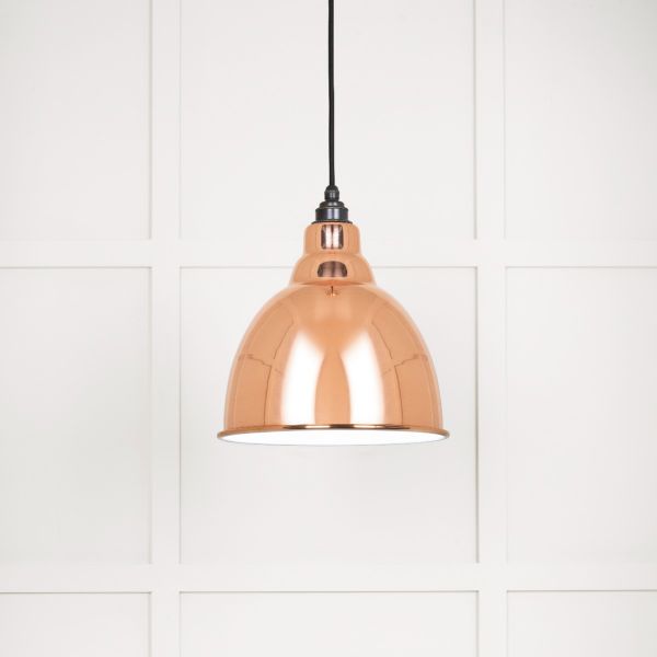 From the Anvil White Gloss Brindley Pendant in Copper
