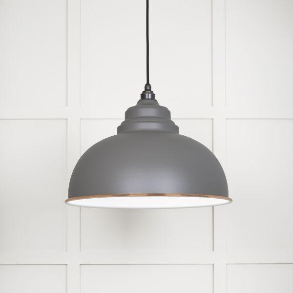 From the Anvil White Gloss Harborne Pendant in Bluff