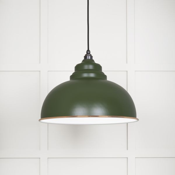 From the Anvil White Gloss Harborne Pendant in Heath