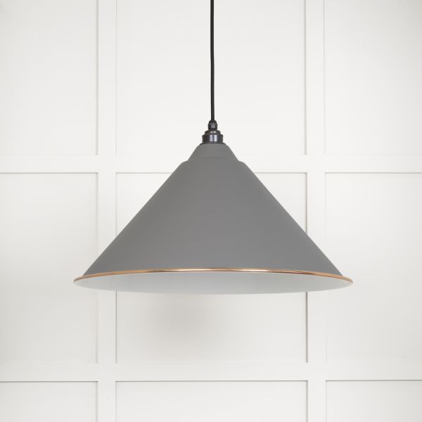 From the Anvil White Gloss Hockley Pendant in Bluff