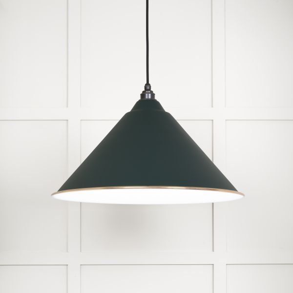 From the Anvil White Gloss Hockley Pendant in Dingle