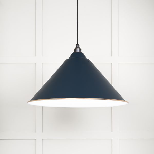 From the Anvil White Gloss Hockley Pendant in Dusk