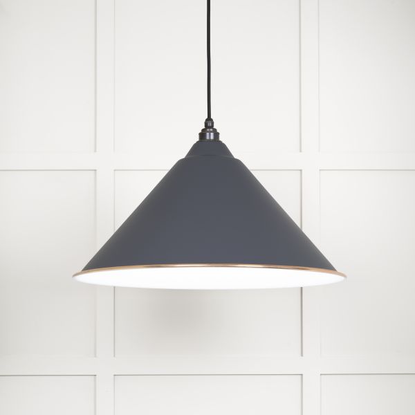 From the Anvil White Gloss Hockley Pendant in Slate