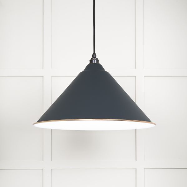 From the Anvil White Gloss Hockley Pendant in Soot