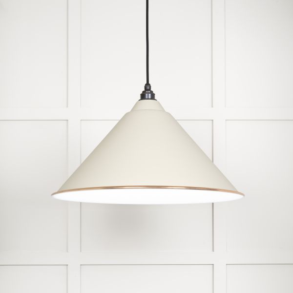 From the Anvil White Gloss Hockley Pendant in Teasel