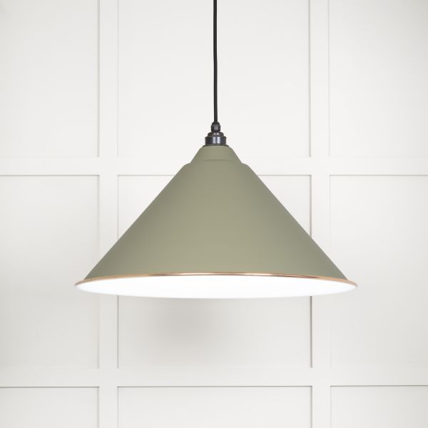 From the Anvil White Gloss Hockley Pendant in Tump