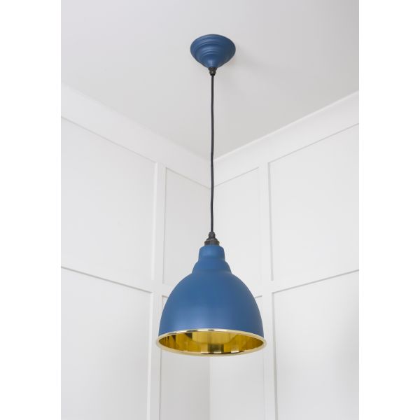 From the Anvil Smooth Brass Brindley Pendant in Upstream