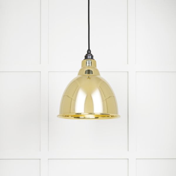 From the Anvil Smooth Brass Brindley Pendant