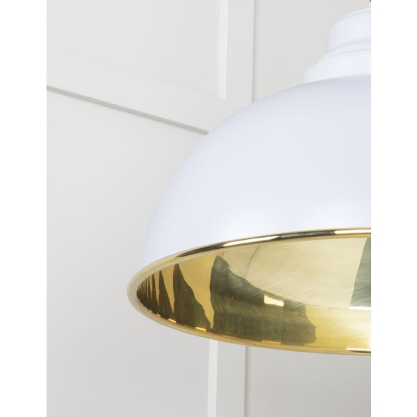 From the Anvil Smooth Brass Harborne Pendant in Birch
