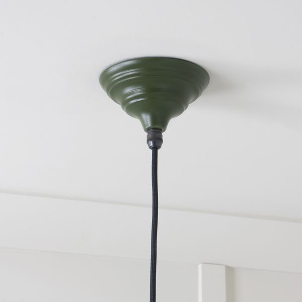From the Anvil Smooth Brass Harborne Pendant in Heath