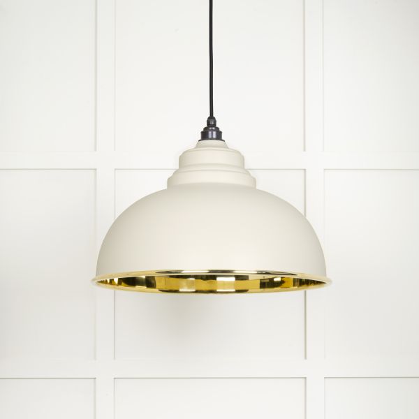 From the Anvil Smooth Brass Harborne Pendant in Teasel