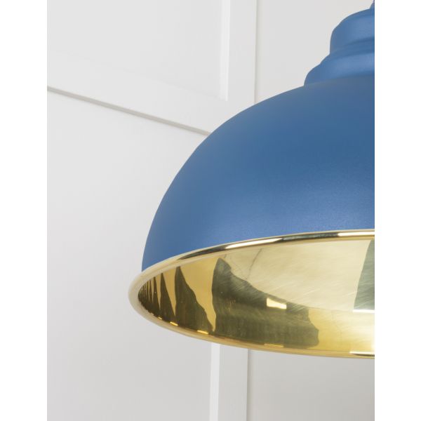 From the Anvil Smooth Brass Harborne Pendant in Upstream