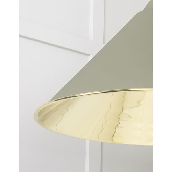 From the Anvil Smooth Brass Hockley Pendant in Tump