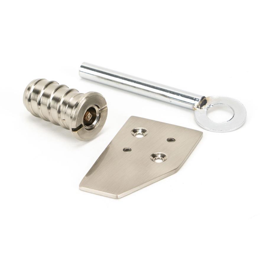 From the Anvil Polished Nickel Key-Flush Sash Stop