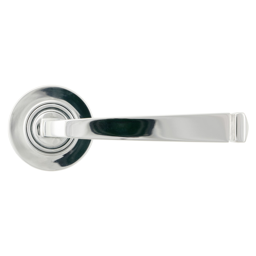 From the Anvil Polished Chrome Avon Round Lever on Rose Set (Plain)