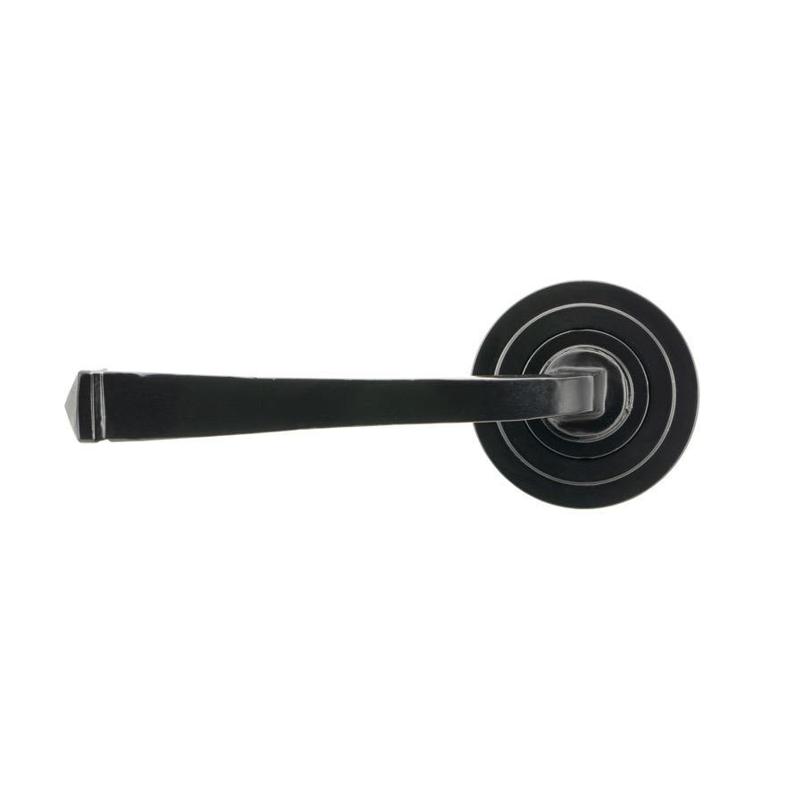 From the Anvil Black Avon Round Lever on Rose Set (Art Deco) - Unsprung