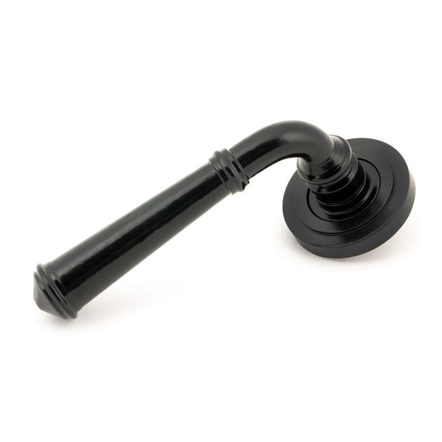 From the Anvil Black Regency Lever on Rose Set (Art Deco) - Unsprung - No.42 Interiors