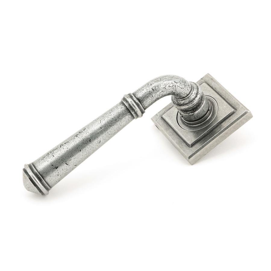 From the Anvil Pewter Regency Lever on Rose Set (Square) - Unsprung - No.42 Interiors