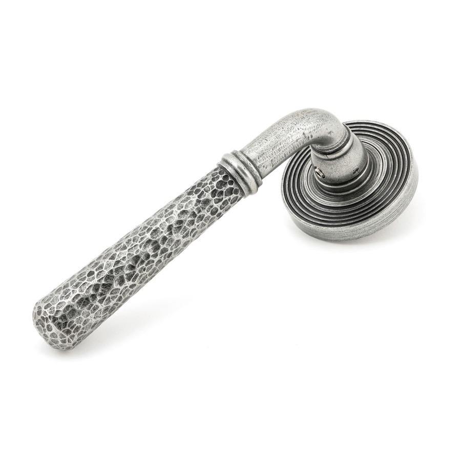 From the Anvil Pewter Hammered Newbury Lever on Rose Set (Beehive) - Unsprung