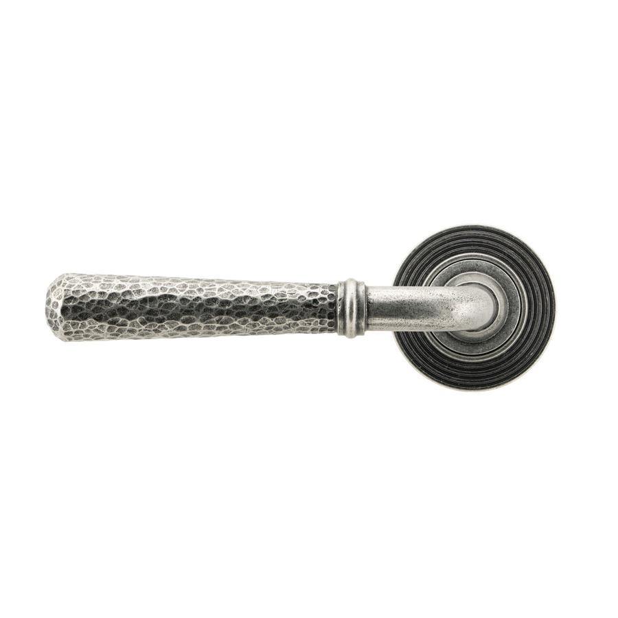 From the Anvil Pewter Hammered Newbury Lever on Rose Set (Beehive) - Unsprung