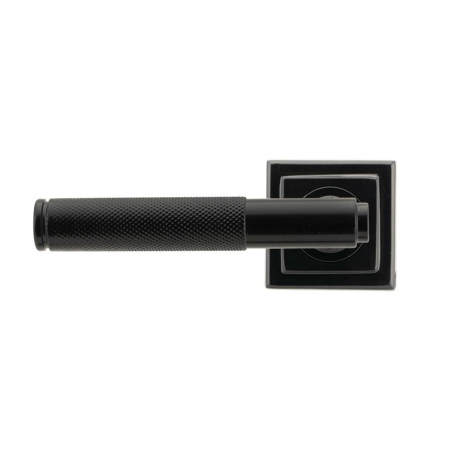 From the Anvil Black Brompton Lever on Rose Set (Square) - Unsprung