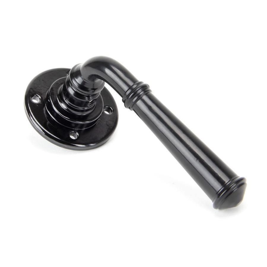 From the Anvil Black Regency Lever on Rose Set - Unsprung - No.42 Interiors