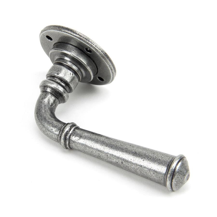 From the Anvil Pewter Regency Lever on Rose Set - Unsprung