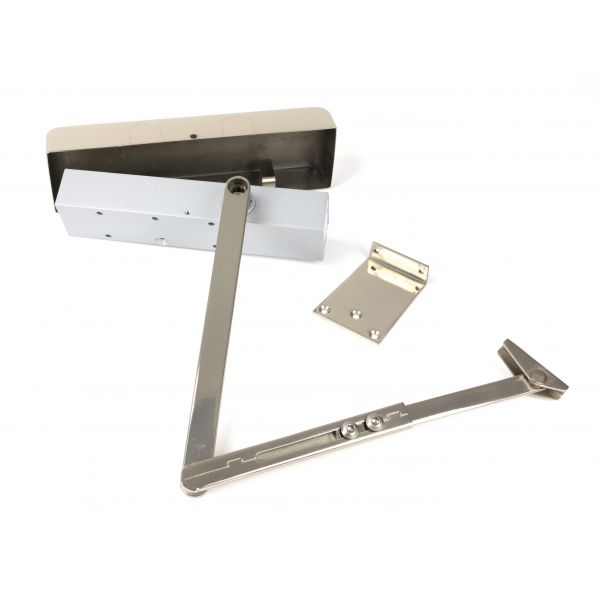 From the Anvil Polished Nickel Size 2-5 Door Closer & Cover