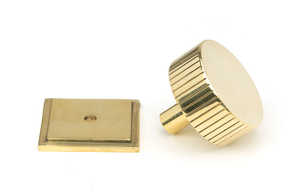 Polished Brass Judd Cabinet Knob - 38mm (Square)