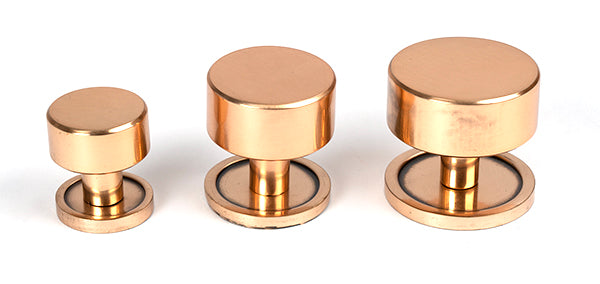 Polished Bronze Kelso Cabinet Knob - 25mm (Plain)